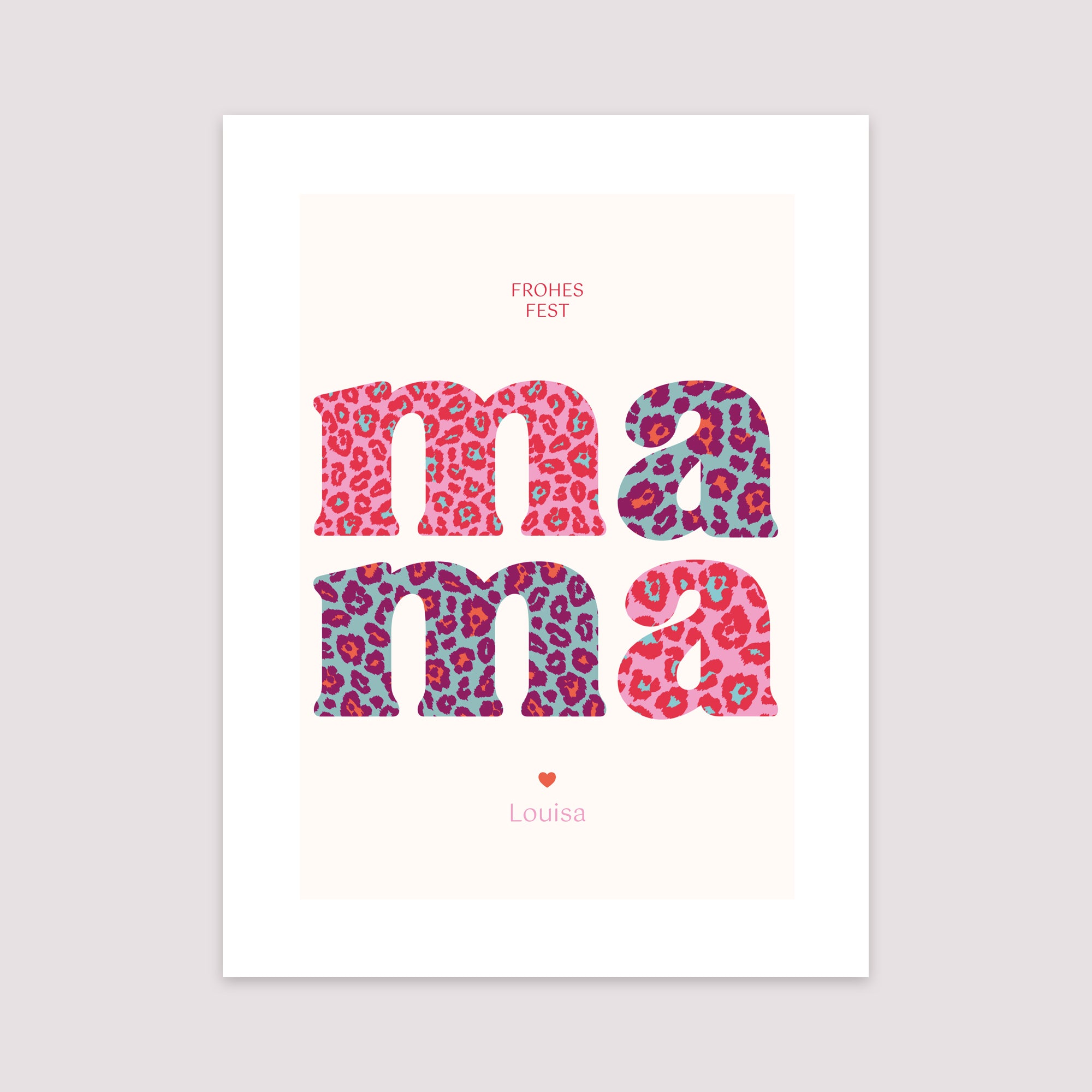 Poster Objekte Porträt Leopard Mama foto N° 2