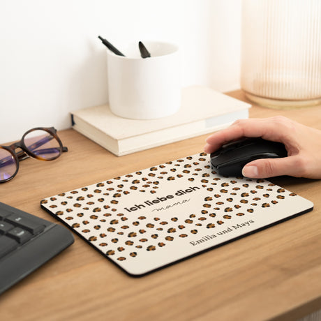 Mousepad Objekte Rechteck Leoparden-Trend