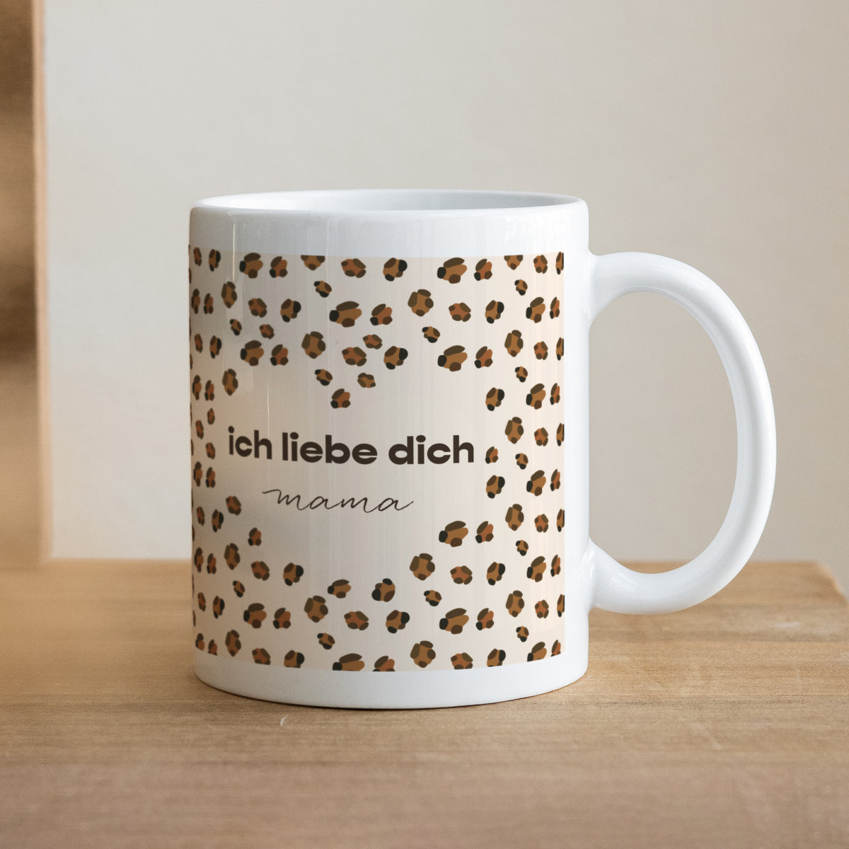 Tasse Objekte Weiß Leoparden-Trend foto N° 1