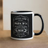 Tasse Objekte Schwarz Bester Vater für immer. foto N° 1