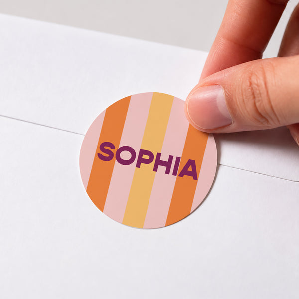 Sticker Geburt Rund Hallo hübsche foto