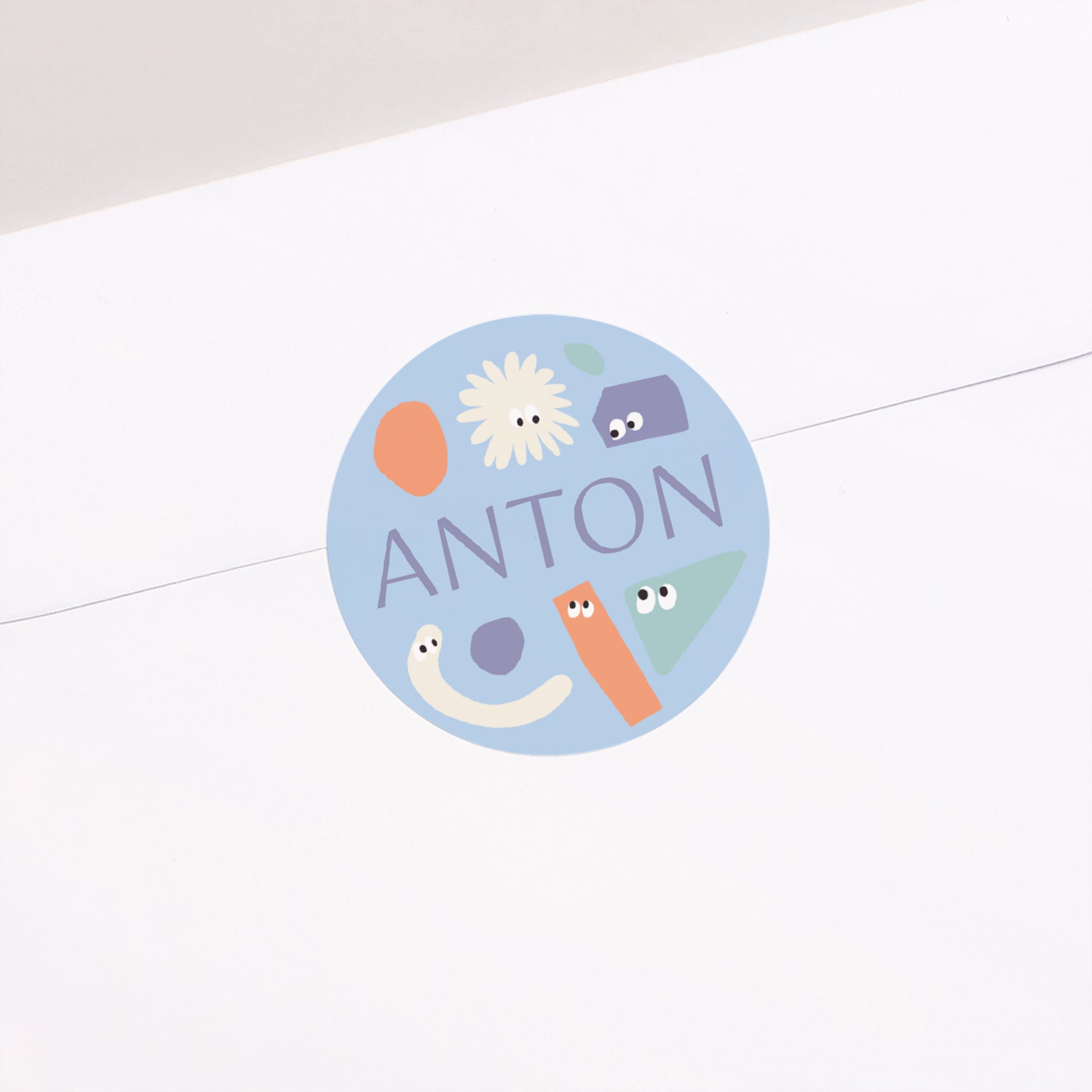 Sticker Geburt Rund Die blauen Chaoten foto N° 2