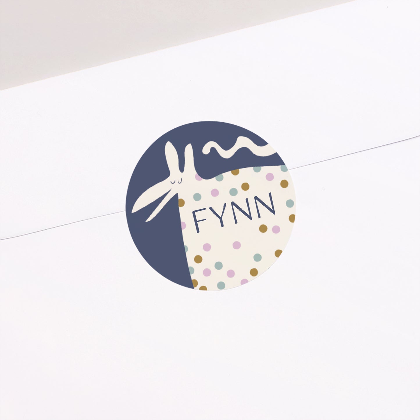 Sticker Geburt Rund Doudou foto N° 2