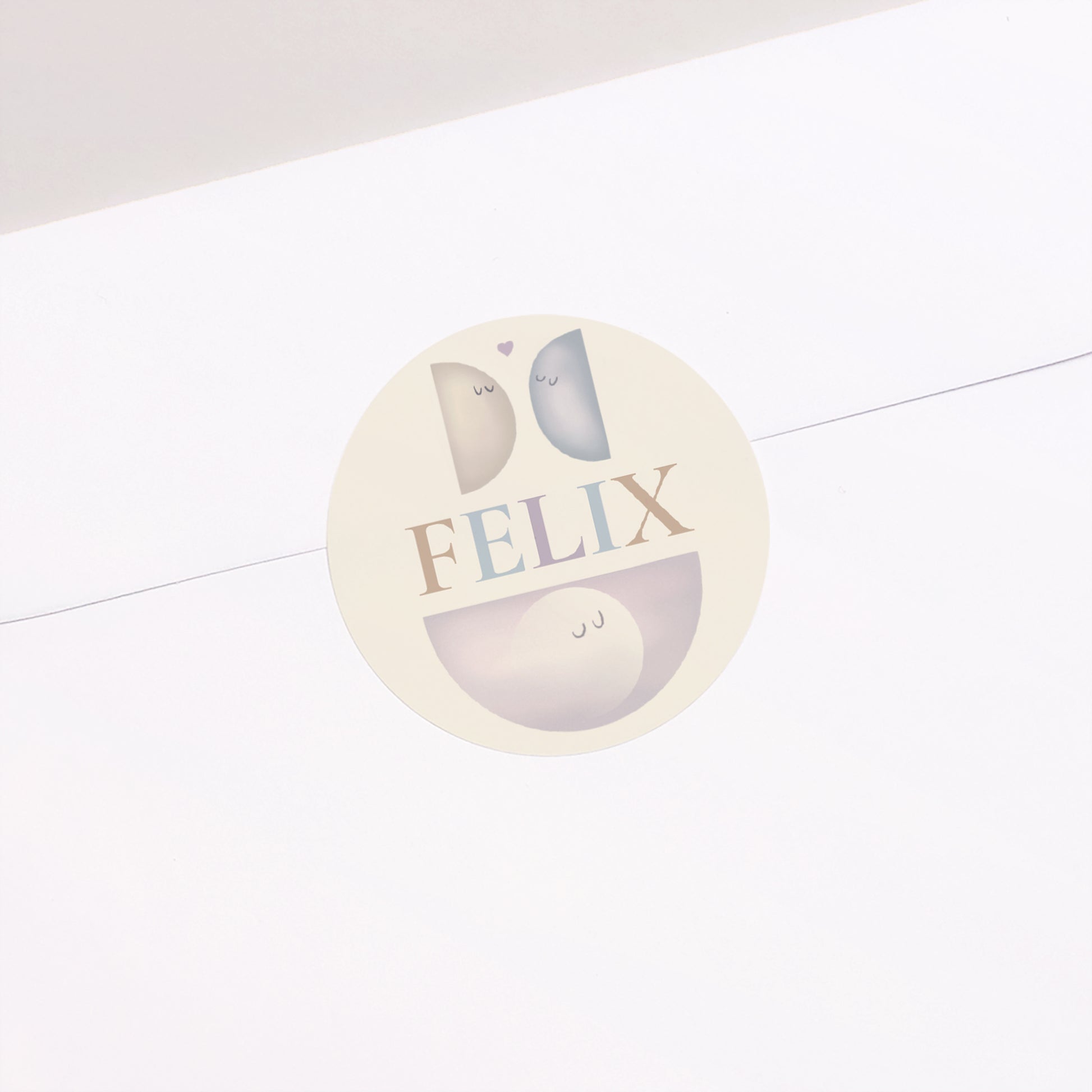 Sticker Geburt Rund Halbmond. foto N° 2