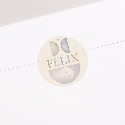 Sticker Geburt Rund Halbmond. foto N° 2