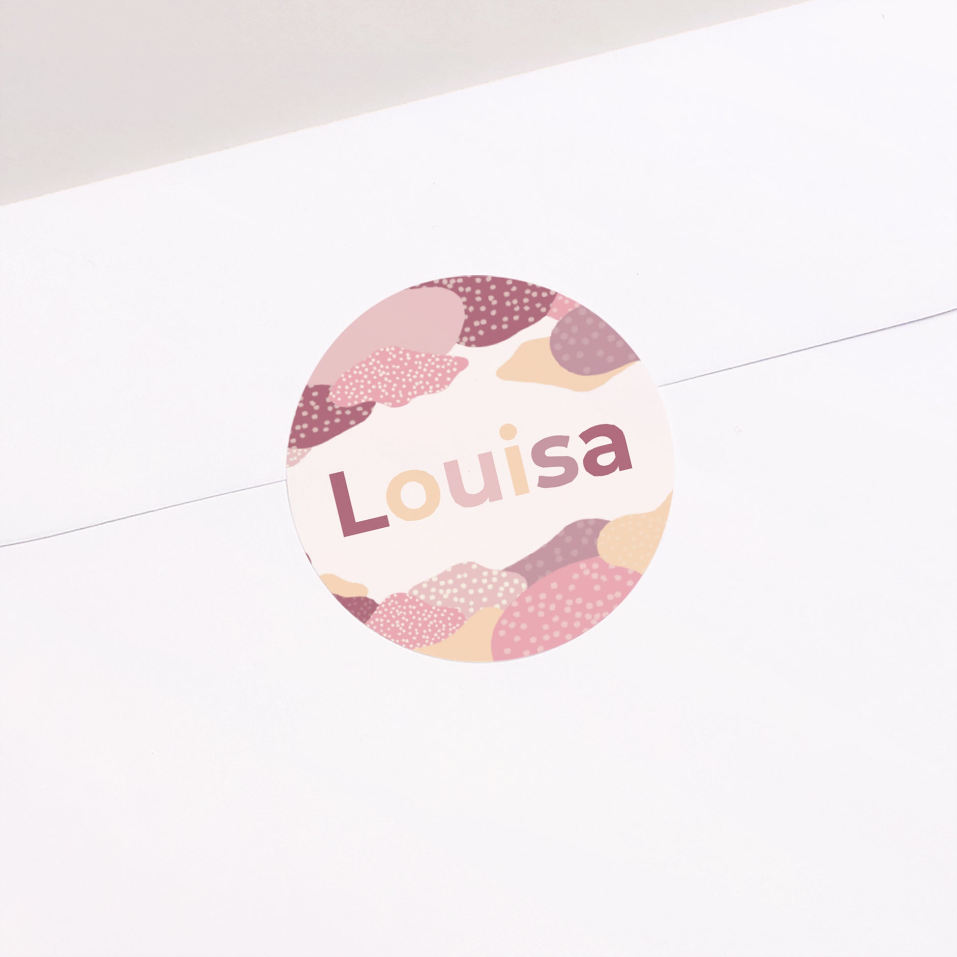 Sticker Geburt Rund Liebeswolken foto N° 2