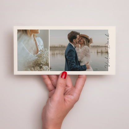 Dankeskarte Hochzeit Panoramische Landschaft Stimmungsvolle Atmosphäre foto N° 2