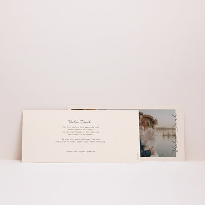 Dankeskarte Hochzeit Panoramische Landschaft Stimmungsvolle Atmosphäre foto N° 3