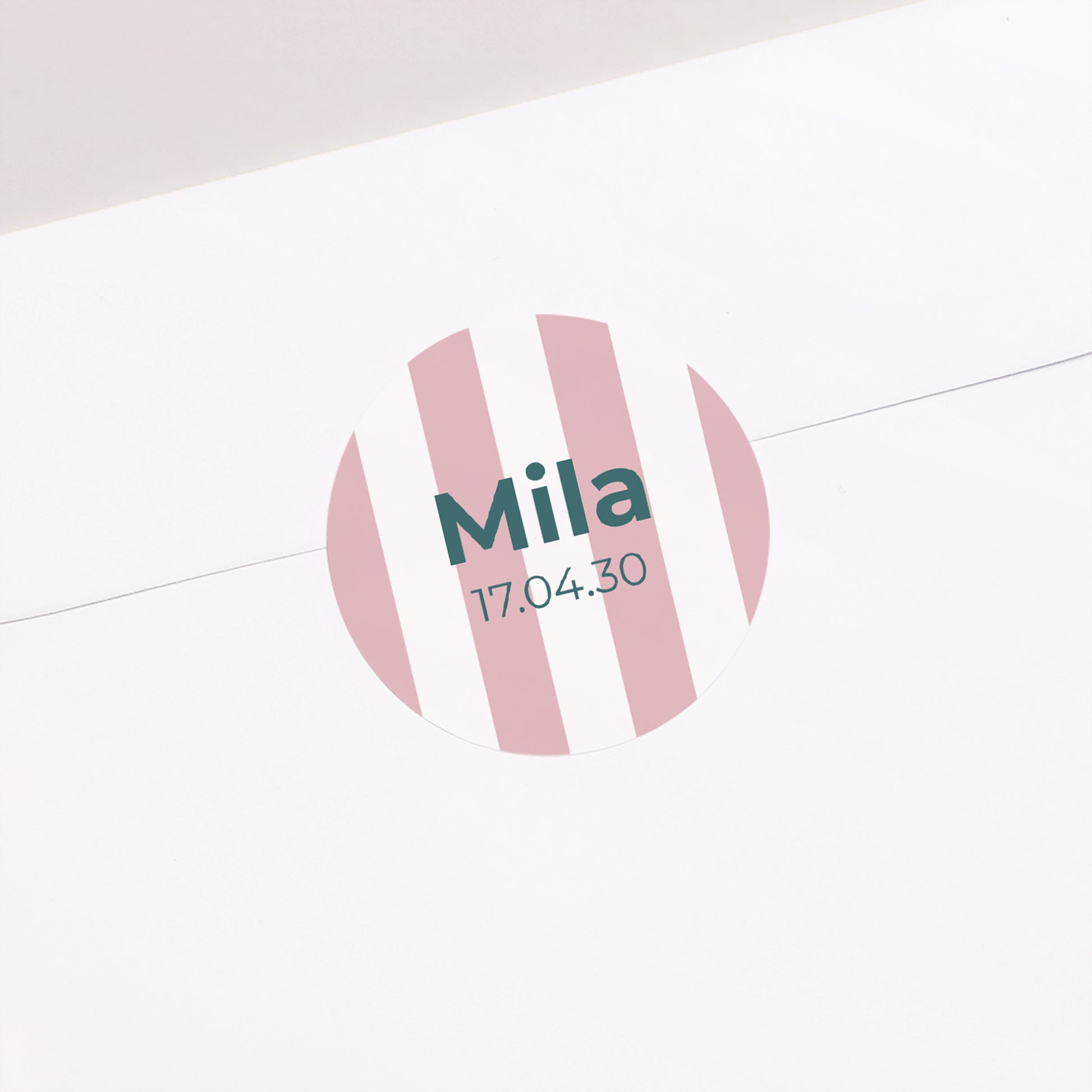 Sticker Geburt Rund Lolly foto N° 2