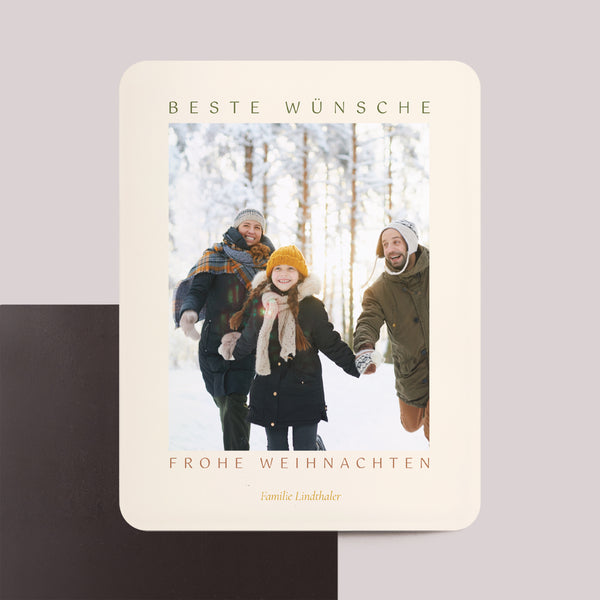 Weihnachtskarte Weihnachten Set von 8, magnetisch, rechteckig mit abgerundeten Ecken Dakota foto