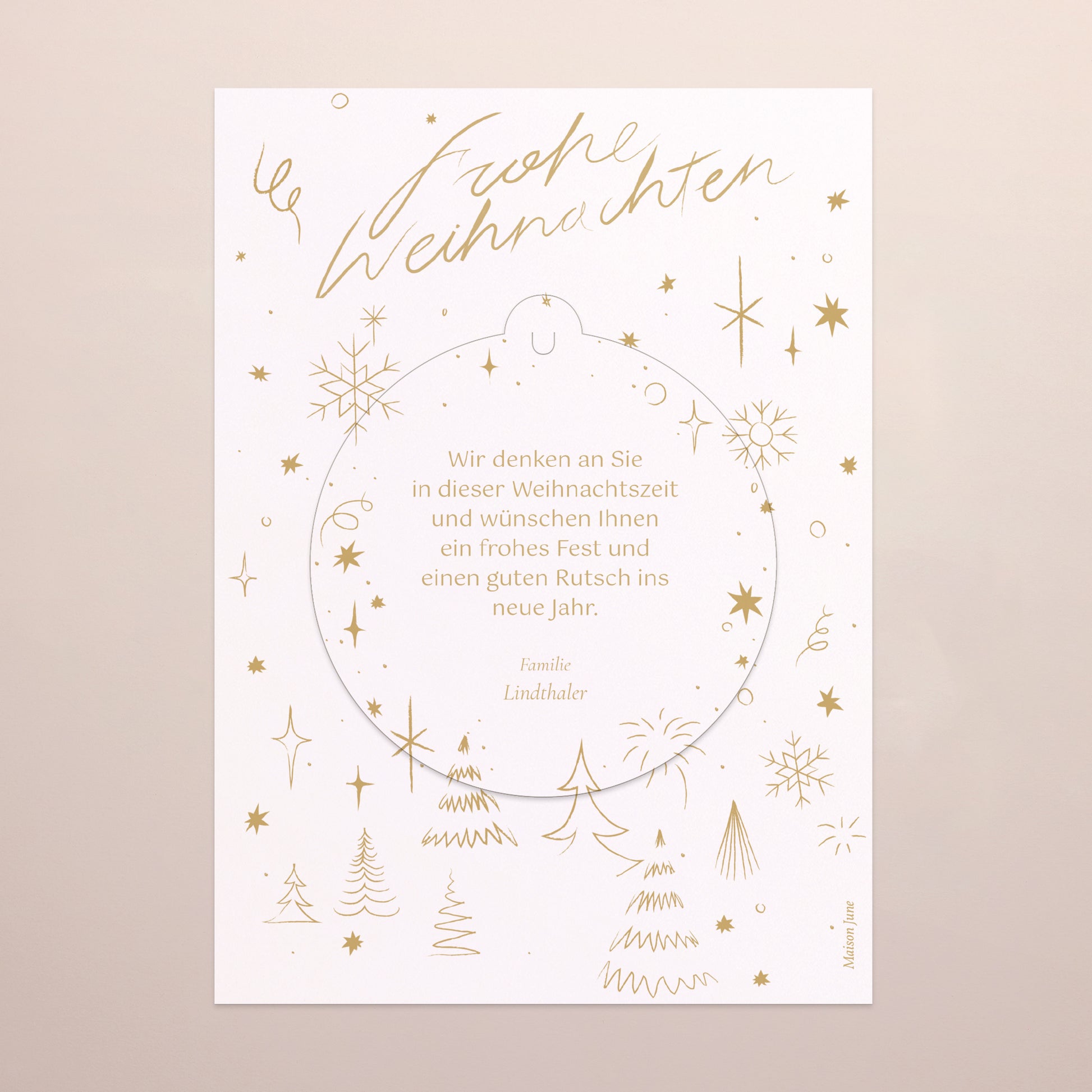 Weihnachtskarte Weihnachten Abnehmbar Weihnachtsstrahlen foto N° 3