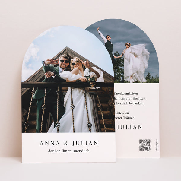 Dankeskarte Hochzeit Arche Das große Glück foto