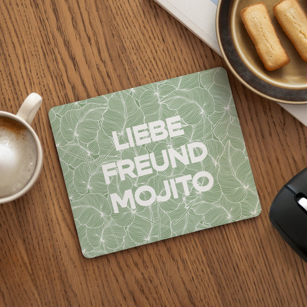 Mousepad Objekte Rechteck grünes Laub foto