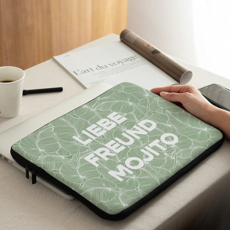 Laptophülle Objekte 15 Zoll grünes Laub