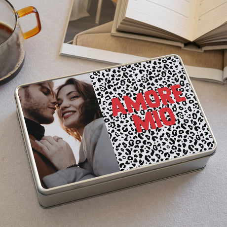 Metalldose Objekte Rechteck Amore Mio Leopard