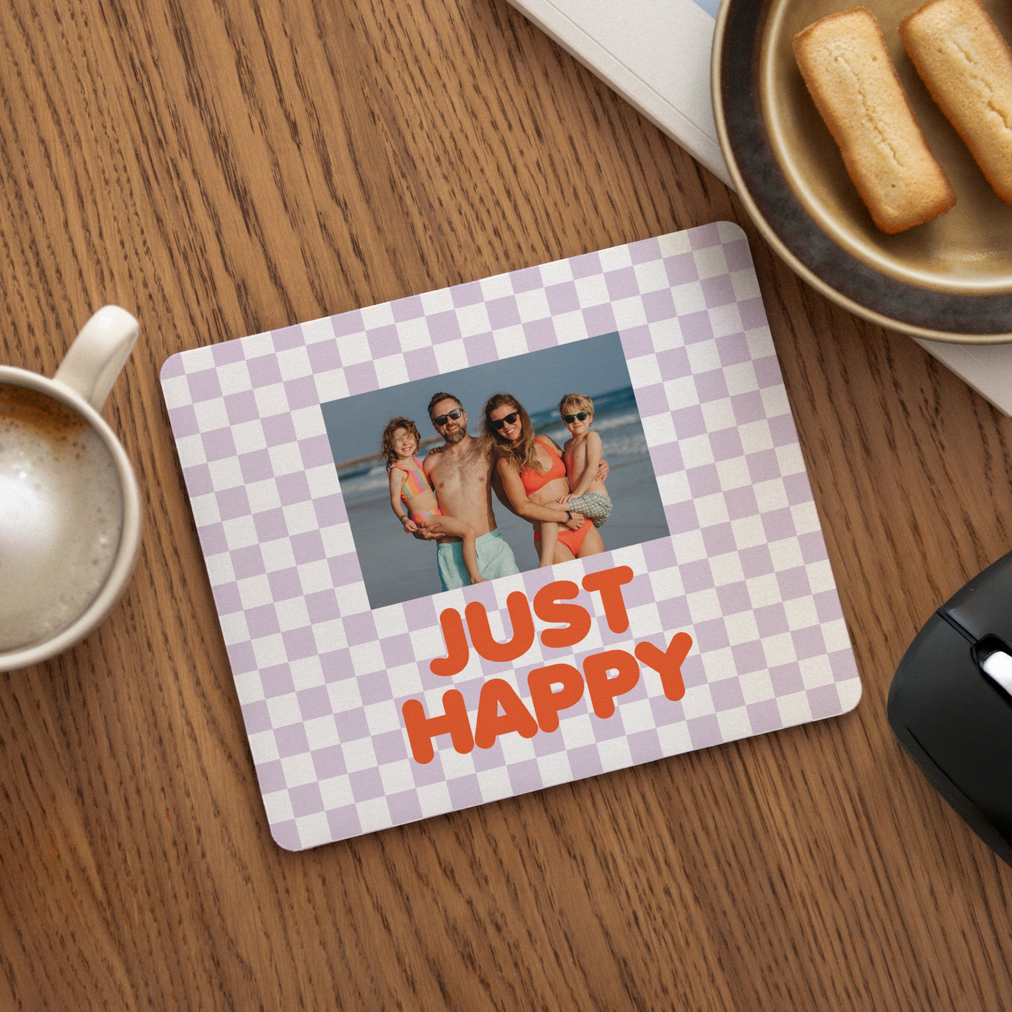 Mousepad Objekte Rechteck Just Happy foto N° 1
