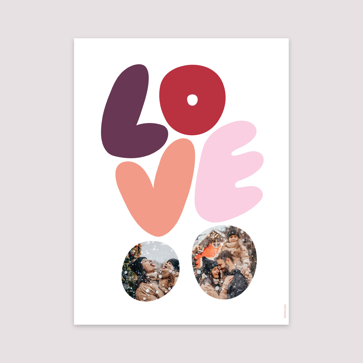 Poster Objekte Porträt LIEBE foto N° 2