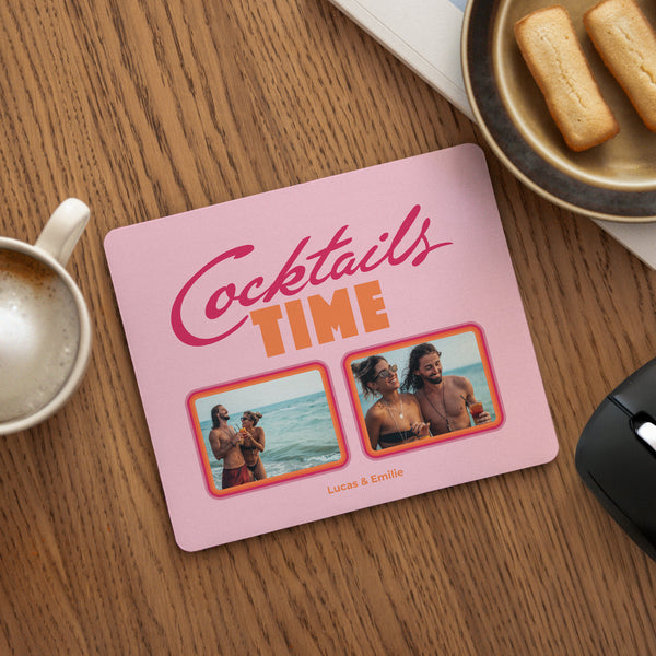Mousepad Objekte Rechteck Cocktail-Zeit foto