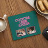 Mousepad Objekte Rechteck Cocktail, Liebe und Pizza foto N° 1