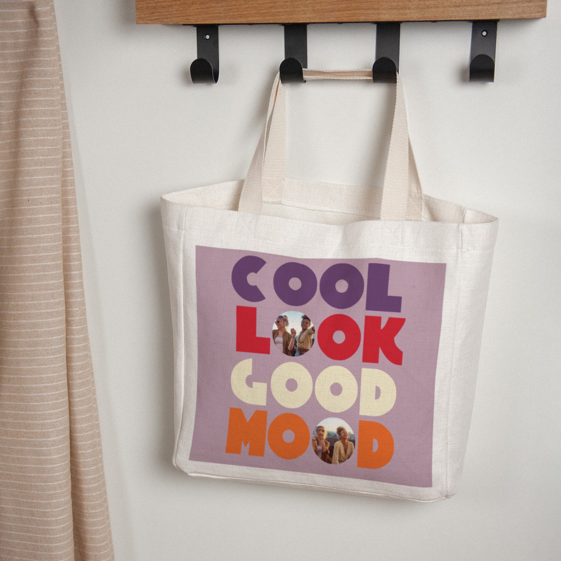 Tote bag Objekte Tragehenkel Cool aussehen gute Laune foto N° 1