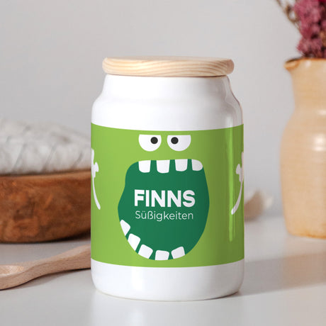 Keramiktopf Objekte 65 cl Grünes Monster