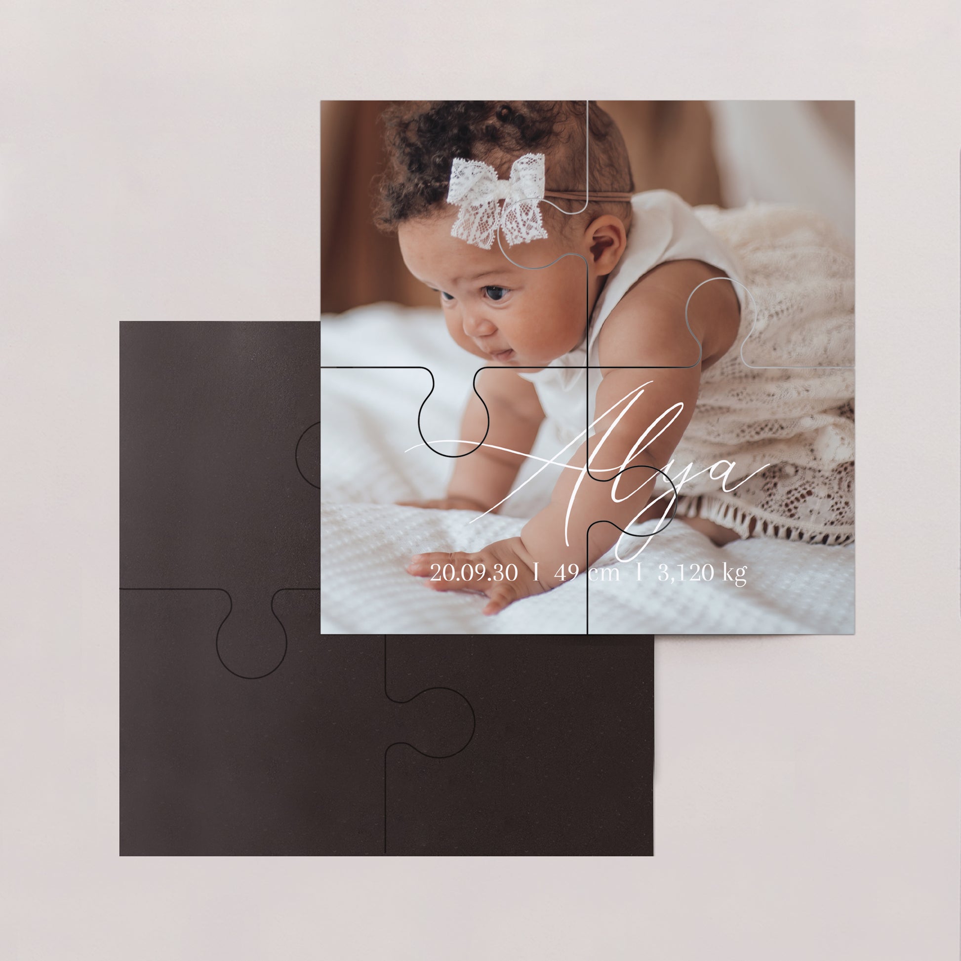 Geburtskarten Magnetpuzzle 4 Teile So cute foto N° 2