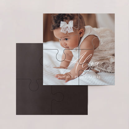 Geburtskarten Magnetpuzzle 4 Teile So cute foto N° 2