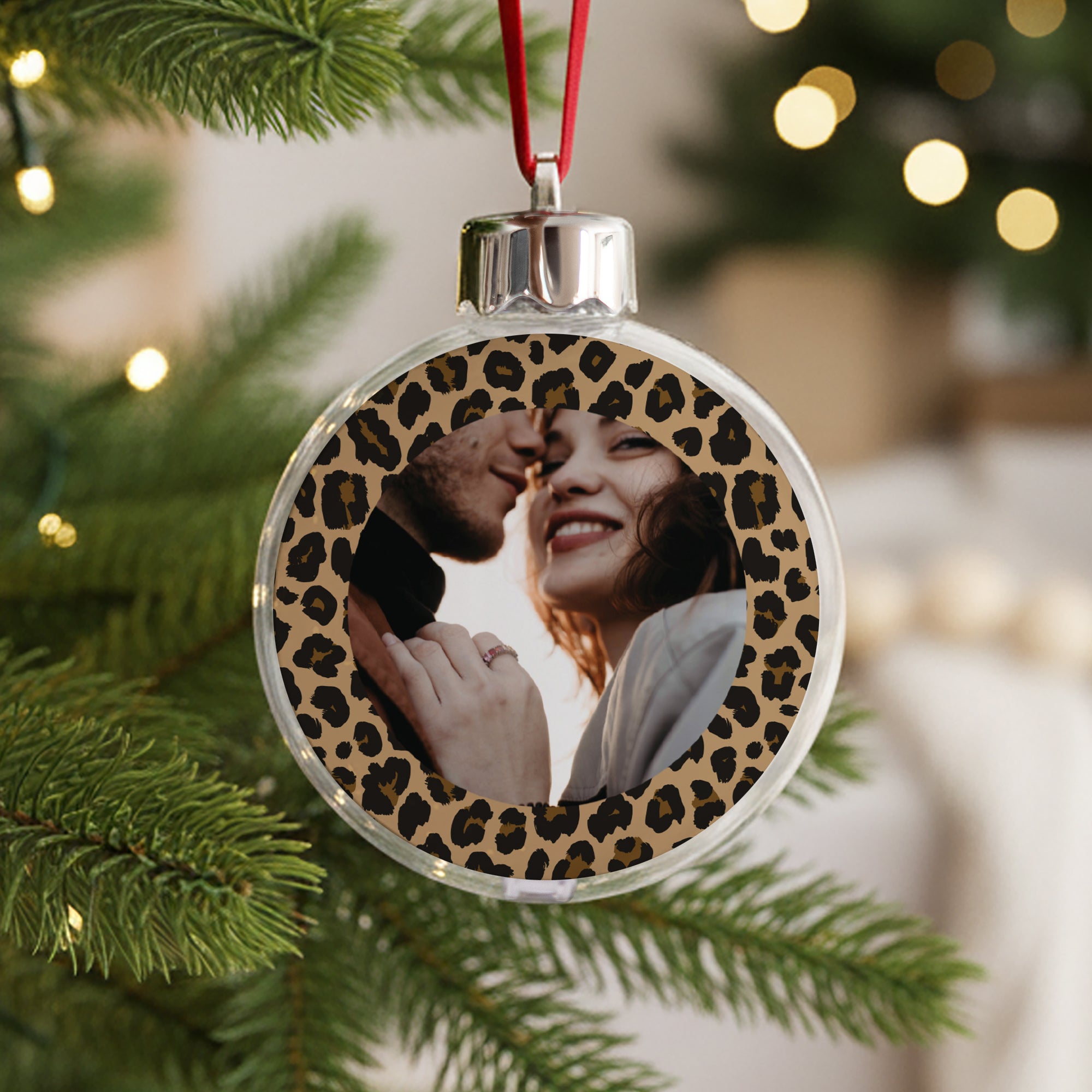 Weihnachtskugel Objekte Runde Hallo Liebes-Leopard foto N° 1