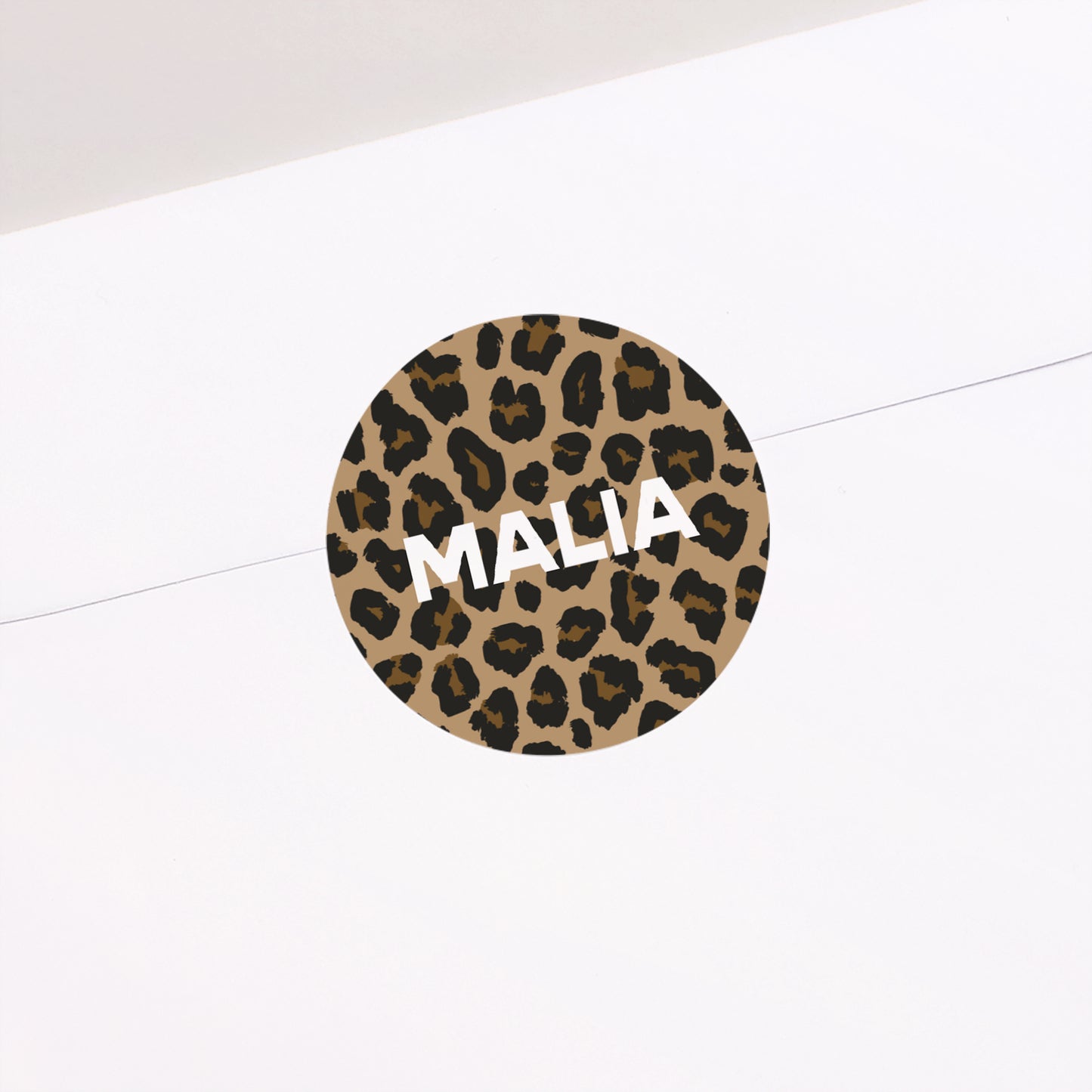 Sticker Geburt Rund Voller Leopard foto N° 2
