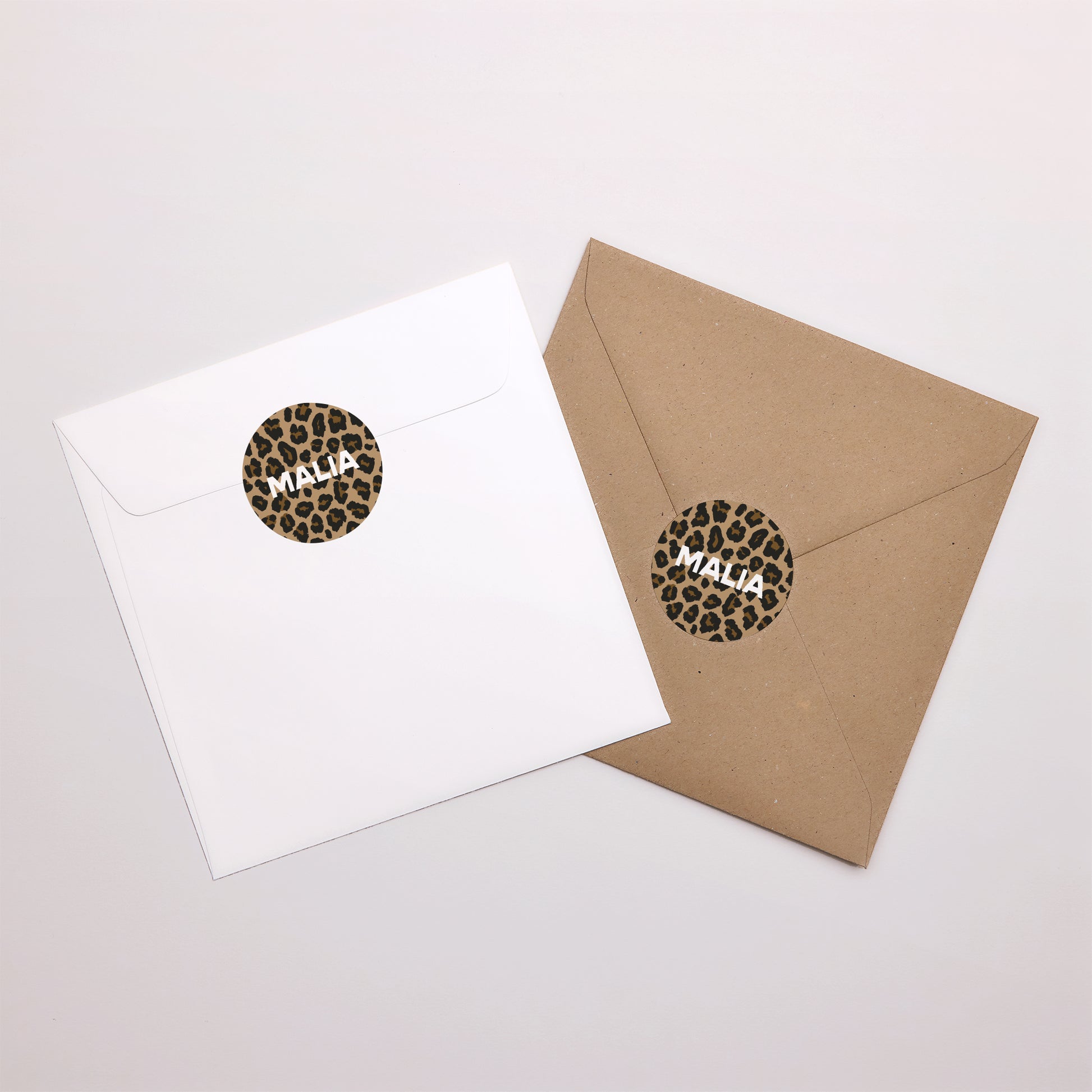 Sticker Geburt Rund Voller Leopard foto N° 4