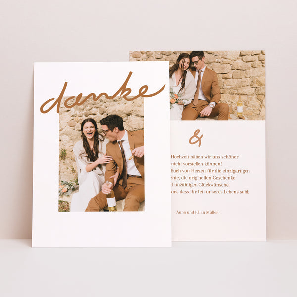 Dankeskarte Hochzeit Arkensas foto