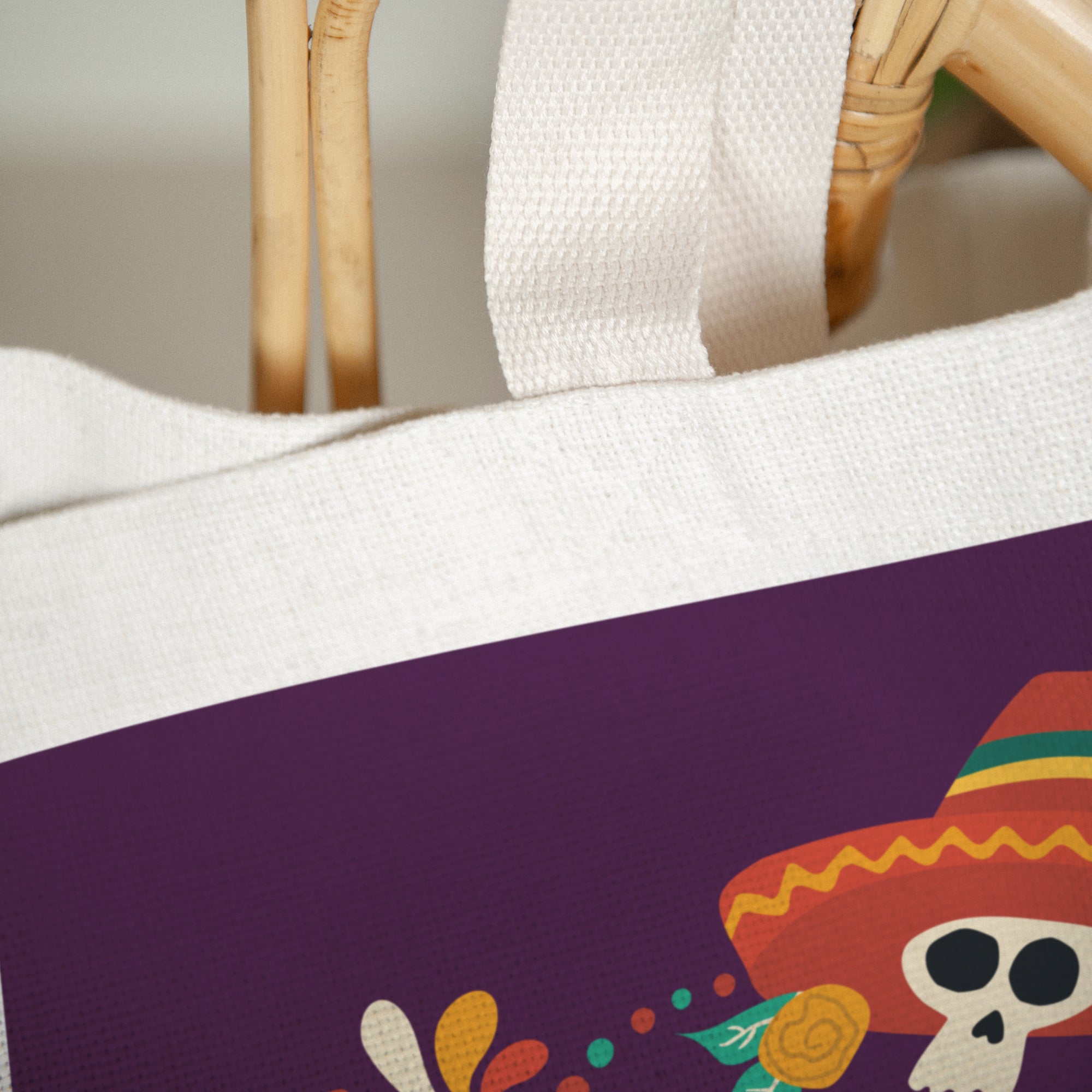 Tote bag Objekte Tragehenkel Dia de la muerte foto N° 3