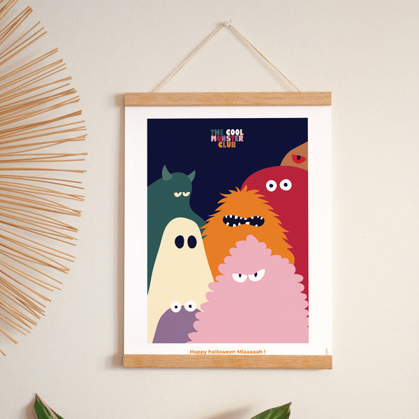Poster Objekte Porträt Der coole Monsterclub foto
