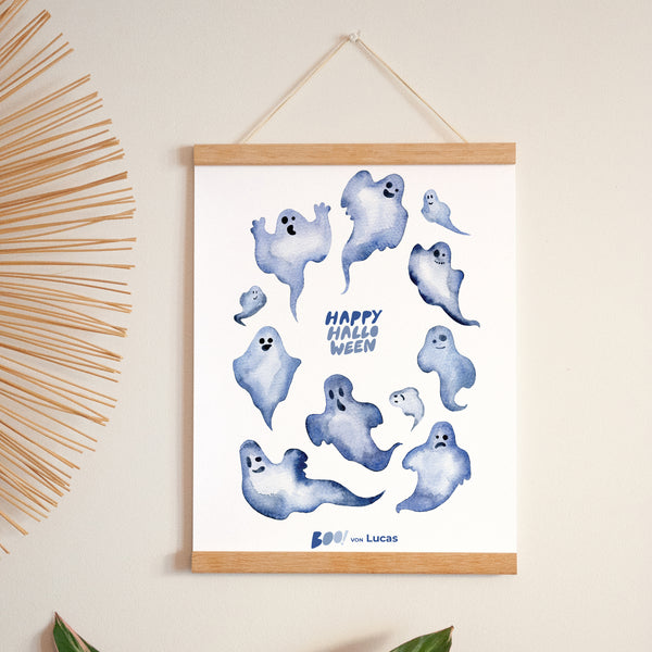 Poster Objekte Porträt Blauer Geist foto