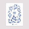 Poster Objekte Porträt Blauer Geist foto N° 2