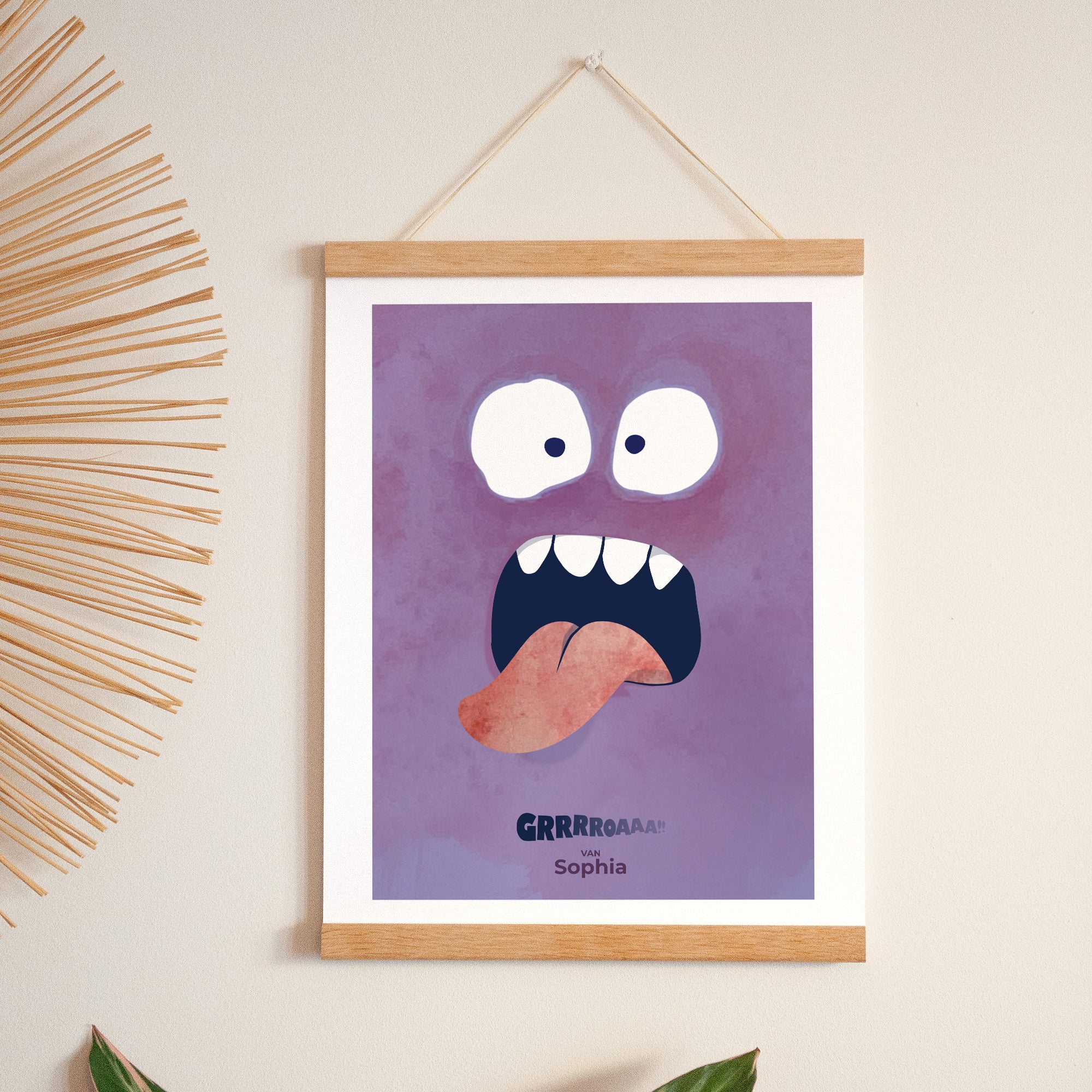 Poster Objekte Porträt Lila Monster foto N° 1