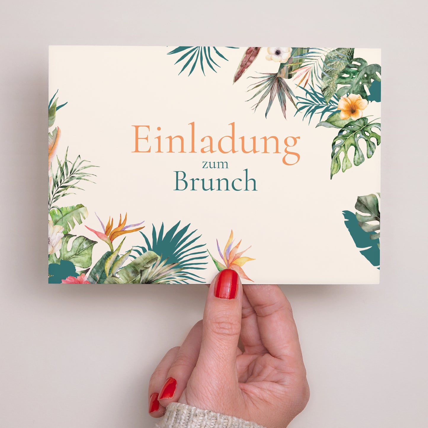 Einladungskarte Hochzeit Landschaft Tropische Hochzeit foto N° 2