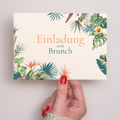 Einladungskarte Hochzeit Landschaft Tropische Hochzeit foto N° 2