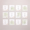Sitzplan Hochzeit Pack von 12 Wildblumenkranz foto N° 1