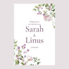 Begrüßungstafel Hochzeit Porträt 60 x 90 cm Romantic purple flowers foto N° 2