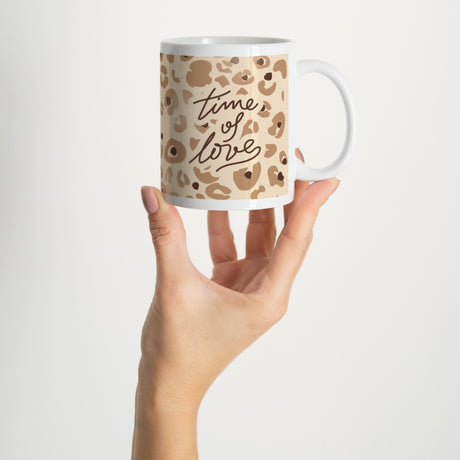 Tasse Objekte Weiß Zeit der Liebe Leopard