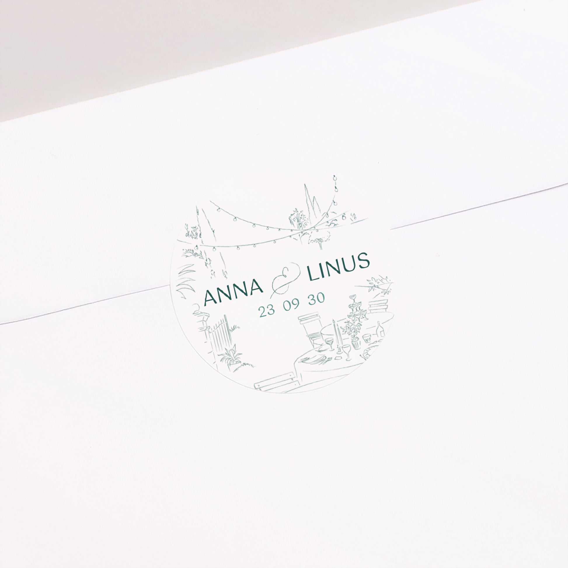 Sticker Hochzeit Rund Das Gebiet der Aufklärung foto N° 2