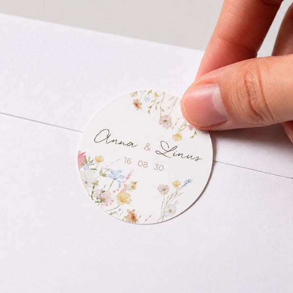 Sticker Hochzeit Rund Liebeselend foto