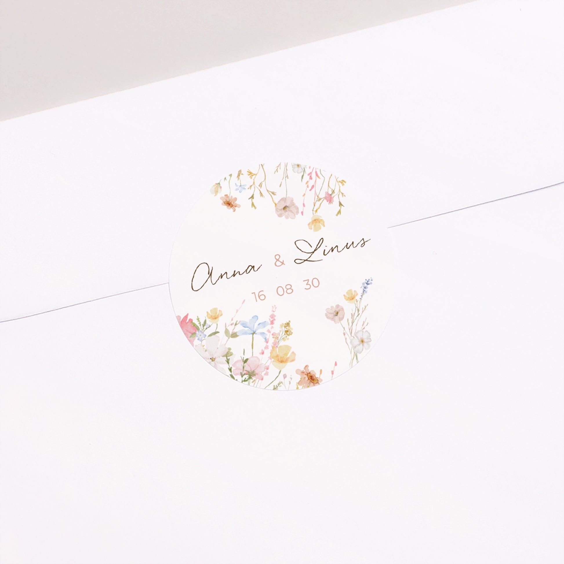 Sticker Hochzeit Rund Liebeselend foto N° 2