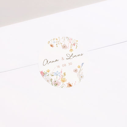 Sticker Hochzeit Rund Liebeselend foto N° 2