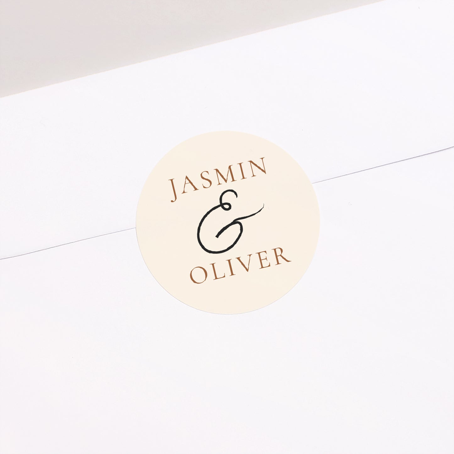 Sticker Hochzeit Rund Es ist die Liebe. foto N° 2