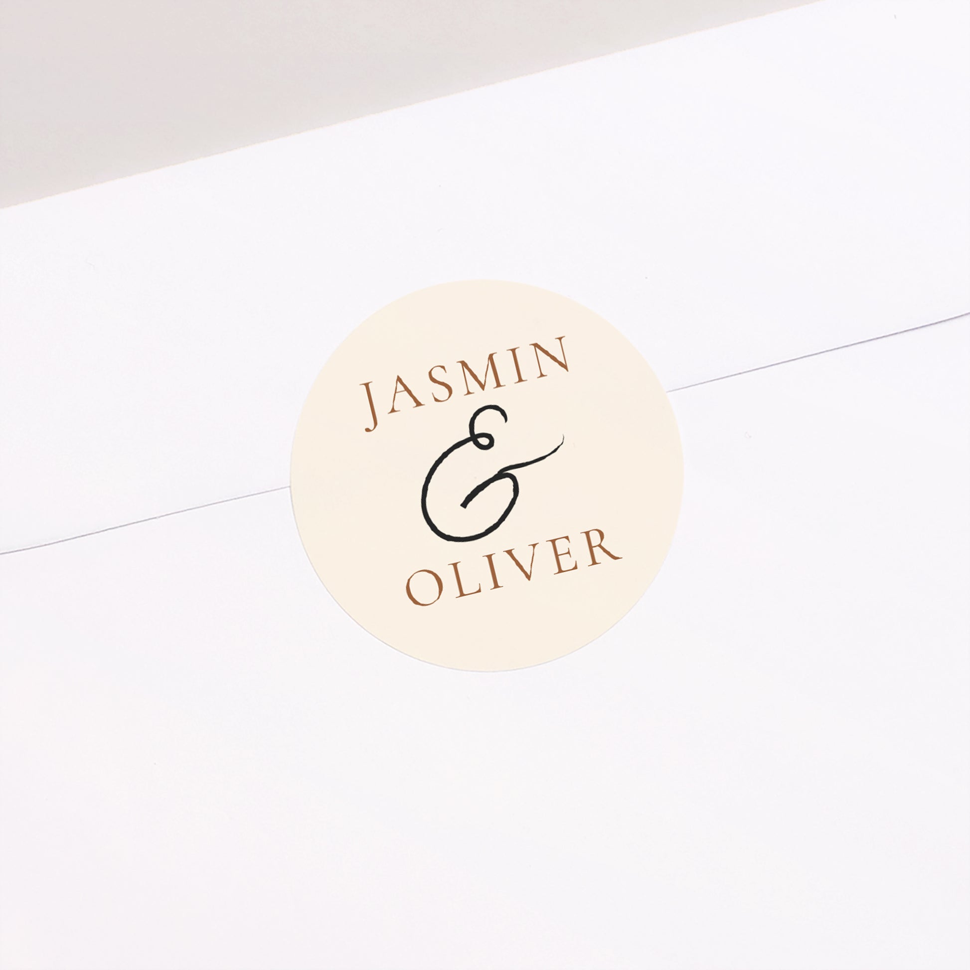 Sticker Hochzeit Rund Es ist die Liebe. foto N° 2