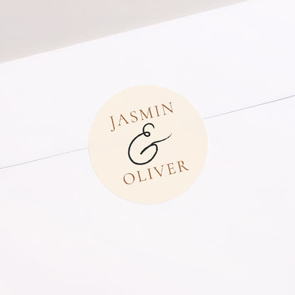 Sticker Hochzeit Rund Es ist die Liebe. foto N° 2
