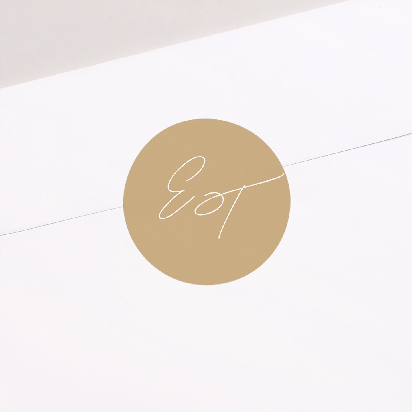 Sticker Hochzeit Rund goldenes Laub II foto N° 2