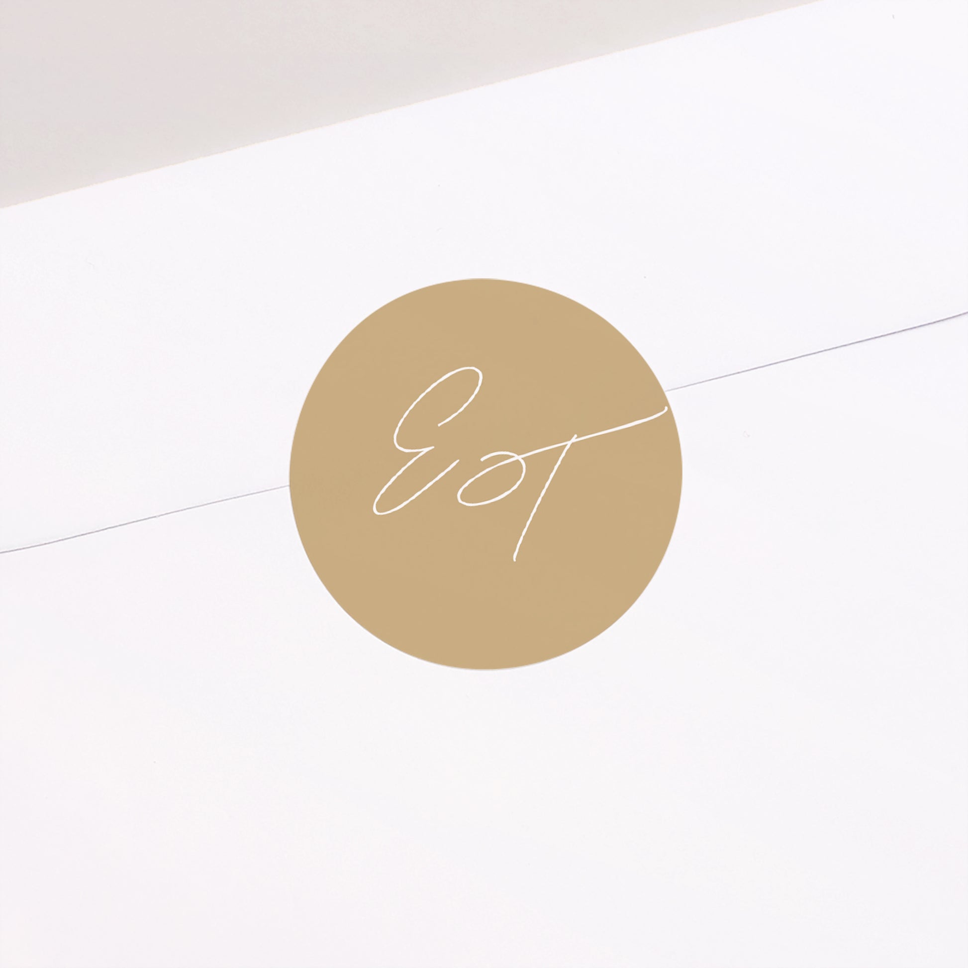 Sticker Hochzeit Rund goldenes Laub II foto N° 2